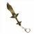 Chaveiro Falcon Espada Devil Metal - Ouro Velho