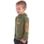 Camiseta Manga Longa Ninja (com Touca) Fishing Co Infantil - Verde Militar