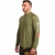 Camiseta Manga Longa Ninja Fishing Co (Com Ziper) - Verde Militar