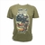 Camiseta Evo Tactical Kick Ass Skull - Verde Cactus