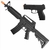 Rifle de Airsoft Spring Vigor M4 RIS CQB Toy + Pistola VG 24/7 