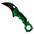 Canivete Karambit Master Usa Ballistic - Verde