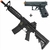 Conjunto Rifle de Airsoft Elétrico Colt M4A1 CQB-R + Pistola de Airsoft Co2 Glock G19 Slide Metal