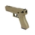 Kit de Pistola Airsoft Cyma Glock CM030 6mm Tan + 1000 Bbs 0.20g+Silicone + Maleta Falcon+ 70 Alvos - loja online