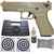 Kit de Pistola Airsoft Cyma Glock CM030 6mm Tan + 1000 Bbs 0.20g+Silicone + Maleta Falcon+ 70 Alvos