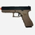 Pistola de Airsoft Green Gas Army R17 Slide Metal Blowback - Tan - Mostruário