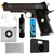 Kit Pistola de Airsoft Marcux GBB Green Gás - Blowback - Full Metal+Silicone+2000 bbs+Green Gas+ Maleta +50 Alvos+Óculos