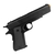 Imagem do Pistola de Airsoft Spring Saigo 1911 Full Metal - Preta - Mostruario