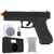 Kit Pistola Airsoft Spring Kwc Glock K17+ 10 Alvos + 1.000 BBs 0.20 + Maleta Falcon + Silicone