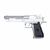 Pistola de Airsoft Spring QGK Modelo Desert Eagle .50 - Prata - TOY