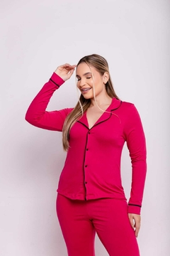 PIJAMA LONGO LISO - PINK - comprar online