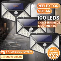 3X2 - SolaFlex Power-100 LEDS-CON SENSOR DE MOVIMIENTO