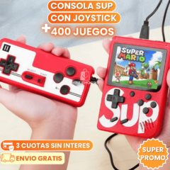 MINI CONSOLA SUP CON JOSTICK + 400 JUEGOS PARA DISFRUTAR