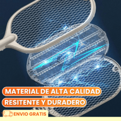 RAQUETA MATA MOSCAS Y MOSQUITO DUAL RECARGABLE - comprar online