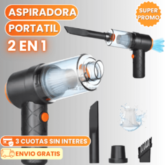 MINI ASPIRADORA PORTATIL 2 EN 1