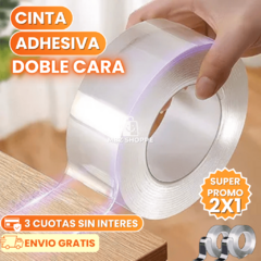 CINTA ADHESIVA DOBLE CARA