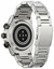 Citizen - Reloj inteligente deportivo híbrido unisex de acero inoxidable CZ Smart de 44 mm con brazalete de acero inoxidable - Plata