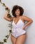 Body "Gabi" Plus Size com Arrastão e Renda Sem Bojo