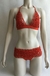 BIKINI SOUTACHE ROJO TRIANGULO "B" LA PERLA