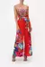 TIE WAIST STRAPLESS JUMPSUIT BIRDS OF A FEATHER