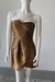 VESTIDO AVRIL STRAPLESS DORADO