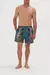 ELASTIC WAIST BOARDSHORT TIGER PANTS