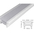 Perfil de Embutir Flexível 10X20mm Branco para Fita Led (venda por metro) - Nordecor