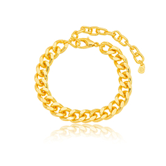 Pulseira Elo Grumet Banhada a Ouro 18K