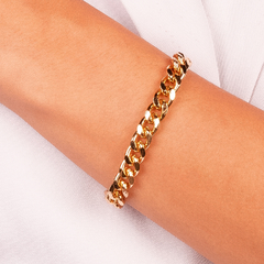 Pulseira Elo Grumet Banhada a Ouro 18K - comprar online