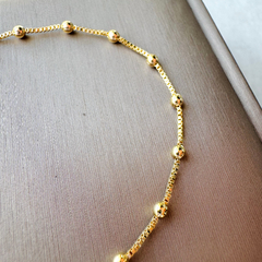 Pulseira de Bolinhas Lisas Banhada a Ouro 18k - comprar online