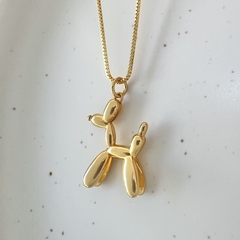 Colar Cachorro Liso Banhado a Ouro 18K - comprar online