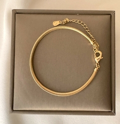 Pulseira Malha Roliça Banhada a Ouro 18K