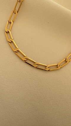 Choker de Elos Grandes Banhada a Ouro 18k - comprar online