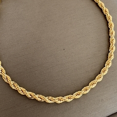 Colar Cordão Baiano 45cm Banhado a Ouro 18k - comprar online