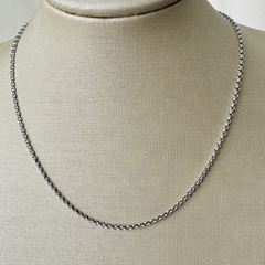 Choker Elo Português Banhado a Ródio - comprar online