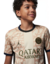 Kit Infantil Paris Saint-Germain Fourth 23/24 Torcedor - Bege / Preto - CAMISAS DE FUTEBOL E NBA | Loja ForFute