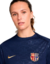 Camisa Barcelona Pré Jogo 24/25 - Torcedor Feminina - Azul Marinho na internet