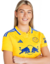 Camisa Leeds United FC Away 24/25 Torcedor Feminino - Amarelo / Azul na internet