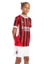 Kit Infantil AC Milan Home 24/25 - Torcedor - Vermelho / Preto