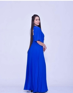 Vestido Plissado Com Capa - loja online