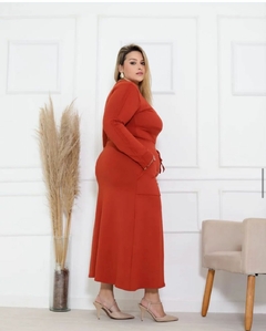 Conjunto Saia e Blusinha Moletinho Plus size na internet