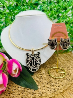 Conjunto Colar Tigresa