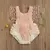 Bodysuit de renda para bebê recém-nascido, roupas de algodão - Mundo Kids