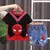 Conjunto de camiseta manga curta e jeans do Homem-Aranha para bebês meninos