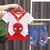 Conjunto de camiseta manga curta e jeans do Homem-Aranha para bebês meninos