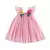 Vestido de tule em camadas, com flores - Mundo Kids