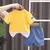 Conjunto de camiseta manga curta e jeans do Homem-Aranha para bebês meninos - Mundo Kids