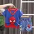 Conjunto de camiseta manga curta e jeans do Homem-Aranha para bebês meninos na internet