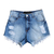 Short Jeans Cintura Alta Lady Rock (42)