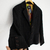 Blazer Preto Risca de Giz (42) - Ellemento X